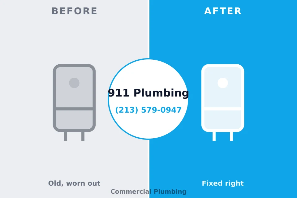 Before and after: plumbing repair Bellevue, IL